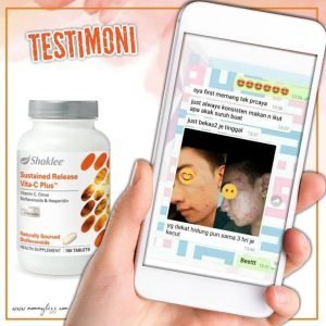 testimoni vitamin c shaklee jerawat