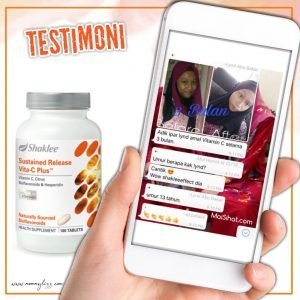 testimoni vitamin c shaklee kulit cerah