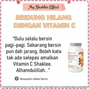 testimoni vitamin c shaklee resdung