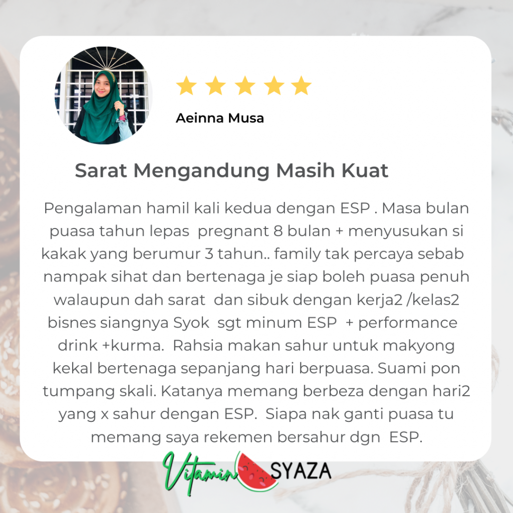 testimoni set puasa shaklee ibu mengandung