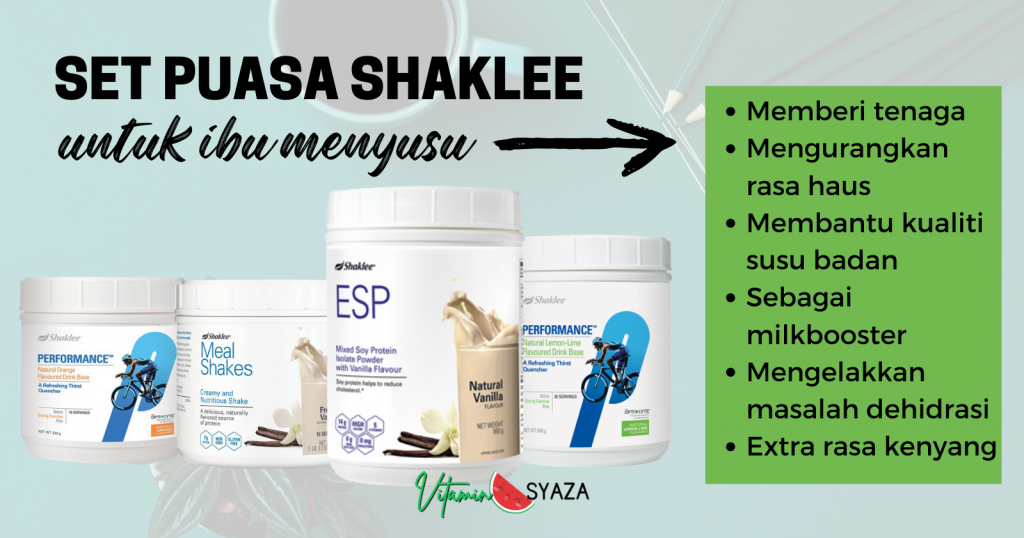 Set Puasa Shaklee Ibu Menyusu