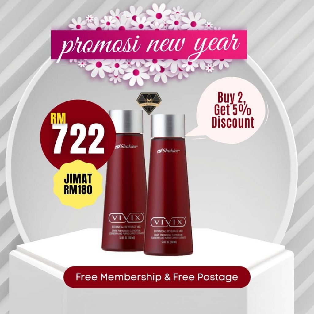VIVIX LESS 5% PROMOSI SHAKLEE JANUARI 2022 VIVIX